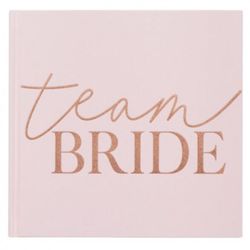 Kniha hostí ružová Team Bride