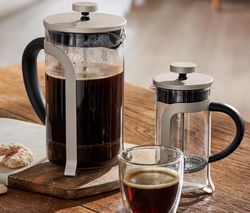 Kanvica french press s piestom 800 ml, vo farbe šampanského