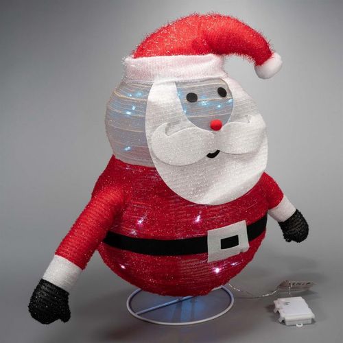 Vianočná dekorácia - Santa Claus, 30 LED, 58 cm