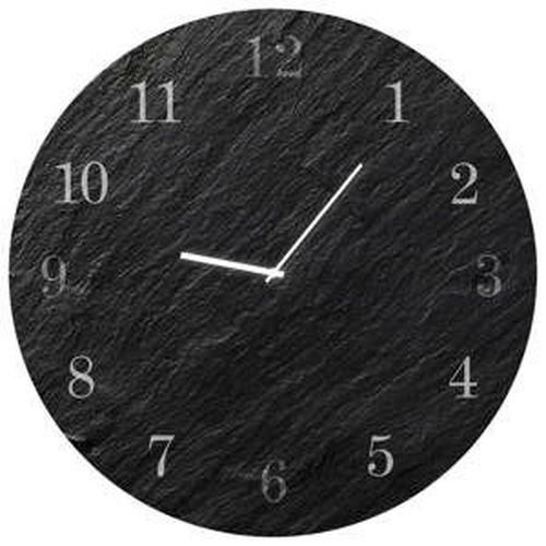 Nástenné hodiny Styler Glassclock Carbon, ⌀ 30 cm