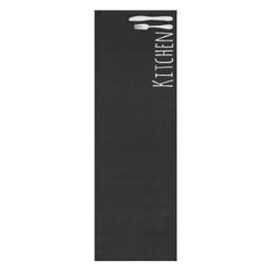 Kuchynský behúň Hansa Home Cook & Clean Black Kitchen, 150 × 50 cm