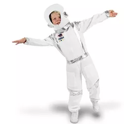 Detský kostým astronauta biely 116 - 128 cm