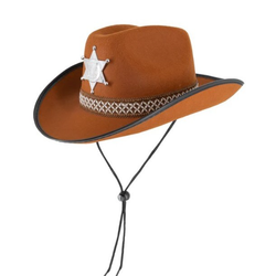 Hnedý šerifský klobúk