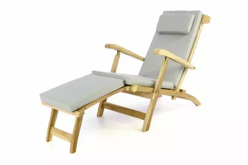Divero Florentine 51363 Záhradné drevené lehátko + polstrovanie