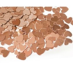 Konfety papierové srdiečka Rose gold 12 g