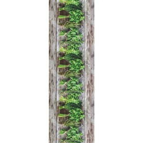 Hnedo-zelený behúň Floorita Aromatica, 58 x 140 cm
