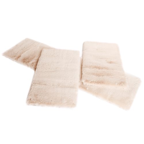 Spálňové koberce, set 3 ks, luxusné shaggy, béžová, KAMALA LUX TYP 1