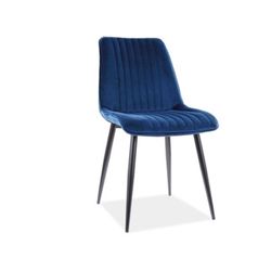 Jedálenská stolička KIM Velvet Farba: Modrá