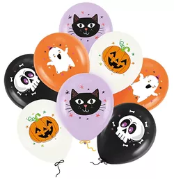 Latexové balóniky Halloween 30cm 8 ks