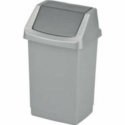 Sivý odpadkový kôš Curver Click-it, 9 l