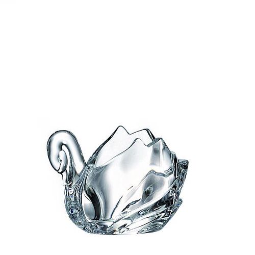 Crystal Bohemia svietnik Labuť 11 cm