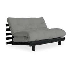 Rozkladacia pohovka so sivým poťahom Karup Design Roots Black/Grey