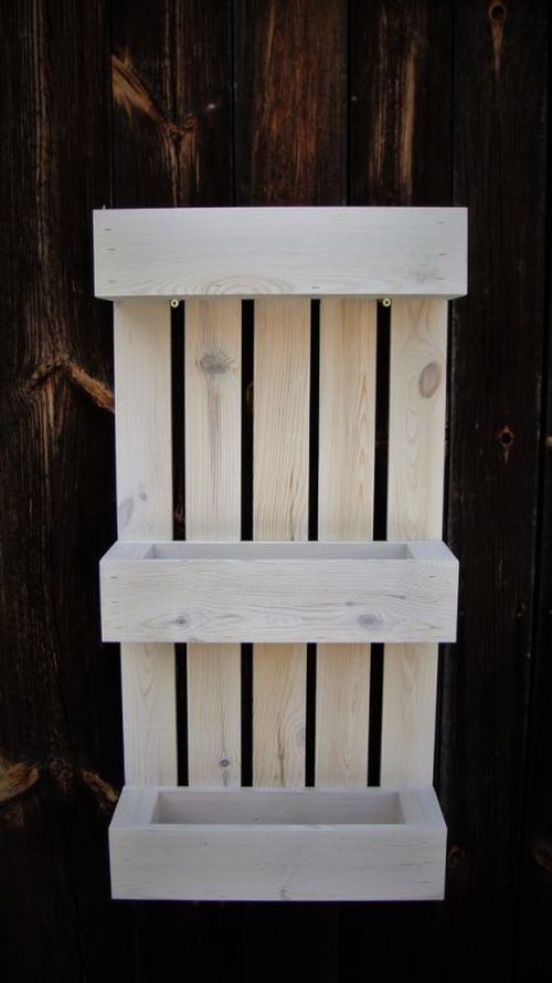 Kvetináč v štýle europalety - 72 x 39 x 14 cm