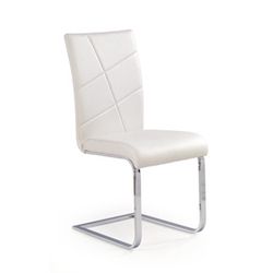 K108 jedálenská stolička biela / chróm