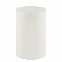 Biela sviečka Ego Dekor Cylinder Pure, doba horenia 83 h