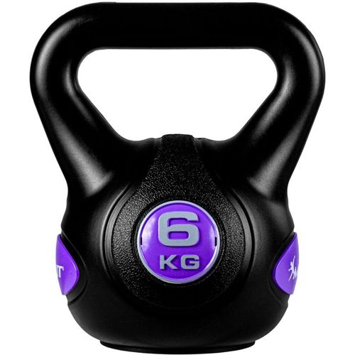 MOVIT Kettlebell činka - 6 kg, čierna/fialová