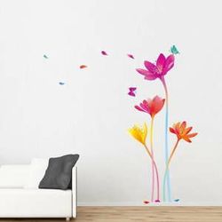 Sada samolepiek Ambiance Rainbow Flowers