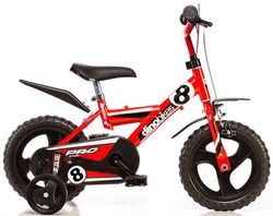 Detský bicykel Dino Dragon 123GLN červený