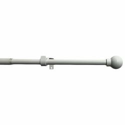Záclonová súprava roztiahnuteľná Guľa 16/19 mm biela, 120 - 230 cm