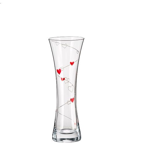 Crystalex Sklenená váza LOVE 195 mm