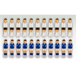 Sada 22 figúrok na stolný futbal biela, modrá