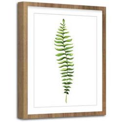 Obraz Styler Modernpik Greenery Wooden Fern, 30 × 40 cm