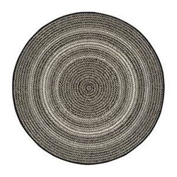 Čierny vonkajší koberec Universal Silvana Rutto, ⌀ 120 cm