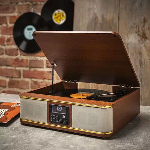 Kompaktný gramofón DAB+ a FM rádio