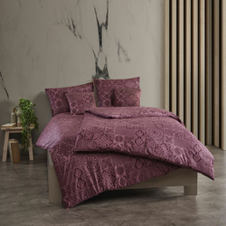 Kvalitex Bavlnené obliečky Tokyo vínová, 140 x 200 cm, 70 x 90 cm