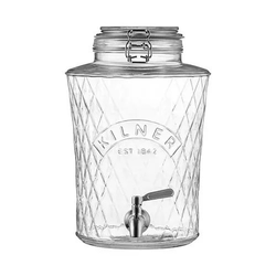 Kilner Sklenený súdok s kovovým kohútikom Diamond 5 l