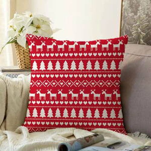 Vianočná žinylková obliečka na vankúš Minimalist Cushion Covers Merry Christmas, 55 x 55 cm