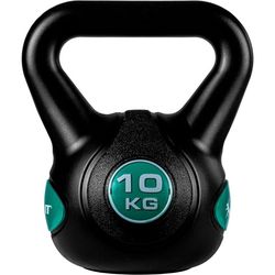 MOVIT Kettlebell činka - 10 kg, čierna/petrolejová