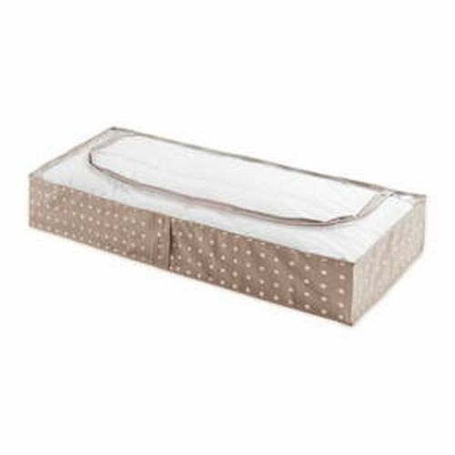 Malý béžový úložný box Compactor Dots, 46 x 107 cm