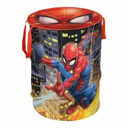 Textilný úložný kôš s vekom Domopak Spiderman, výška 50 cm