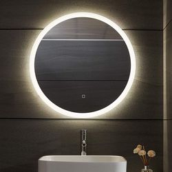 AQUAMARIN kúpeľňové LED zrkadlo okrúhle - 70 cm