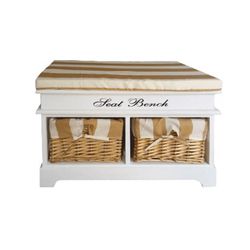 Kondela Seat Bench 4 biela / medová