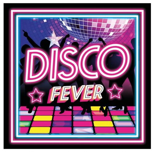 Servítky papierové Disco fever 33x33 cm, 20 ks