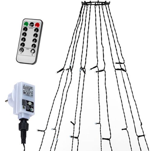 Voltronic svetelná reťaz v tvare kužeľa 360LED studená biela