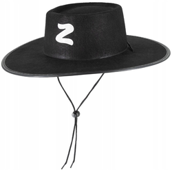 Čierny klobúk Zorro