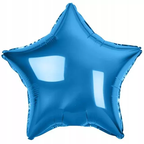 BALÓNIK fóliový Hviezda modrá 48cm