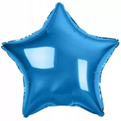 BALÓNIK fóliový Hviezda modrá 48cm