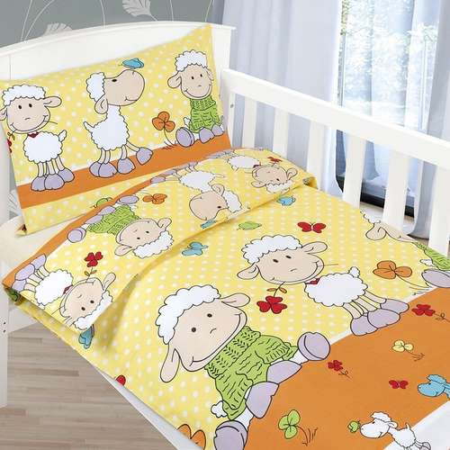 Bellatex Obliečky detské AGÁTA Ovečky, 90 x 135 cm, 45 x 60 cm