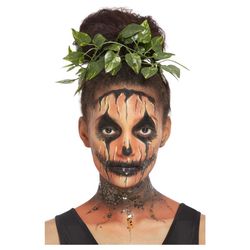 HALLOWEEN MAKE-UP set Zombie tekvica s listami