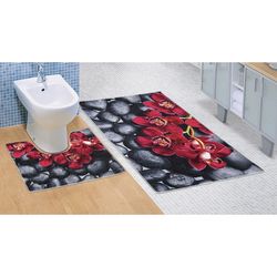 Bellatex Kúpeľňová predložka Orchidea 3D, 60 x 100 + 60 x 50 cm