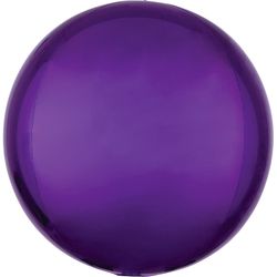 Balónik fóliový OBRZ guľa fialová 40 cm