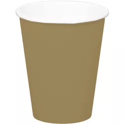 TÉGLIKY papierové zlaté 300ml 8ks