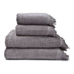 Sada 2 sivých uterákov a 2 osušiek zo 100% bavlny Bonami, 50 × 90 + 70 × 140 cm