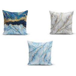 Sada 3 obliečok na vankúše Minimalist Cushion Covers Azuro Cassie, 45 x 45 cm