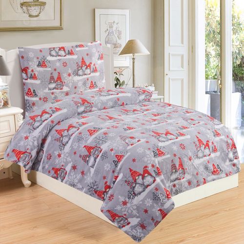Mikroplyšové posteľné obliečky - škriatkovia, 140x200 cm