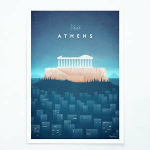Plagát Travelposter Athens, A3